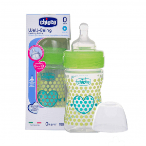 CHICCO BOTTLE WB 150 ML SIL GREEN